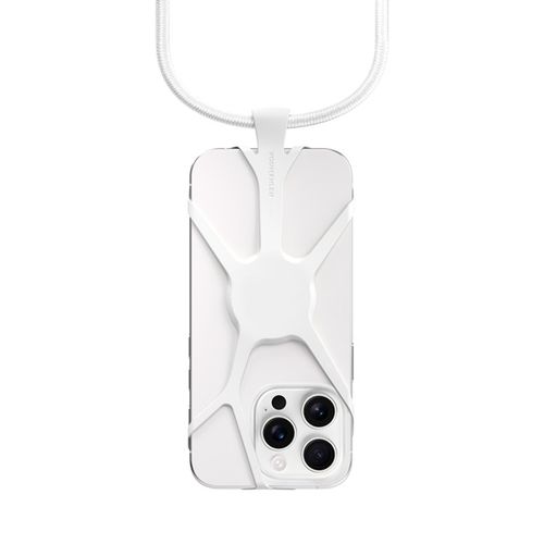 white Correa universal para móvil Infinity. rPET y silicona