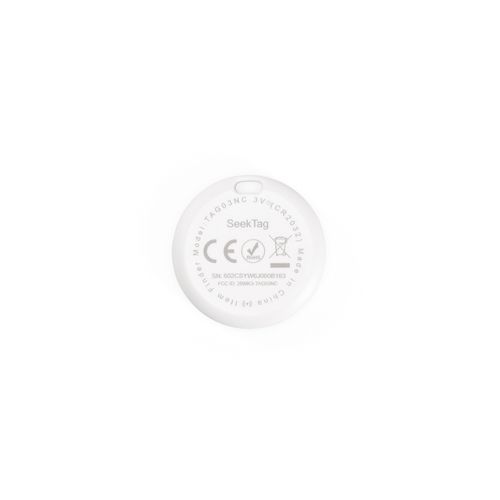 white Localizador SeekTag. rABS. Compatible con Apple y Android