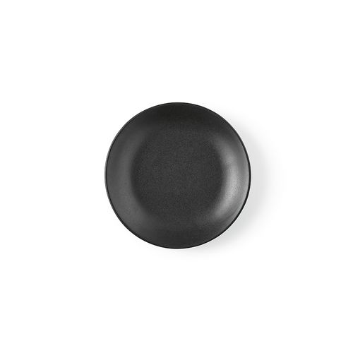 black Plato de postre de cerámica Monet. Acabado mate. Fabricado en Portugal