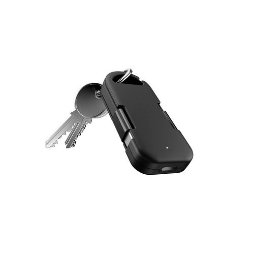 black Llavero 2 en 1 Evergreen Go con powerbank. rTPE. Indicador LED