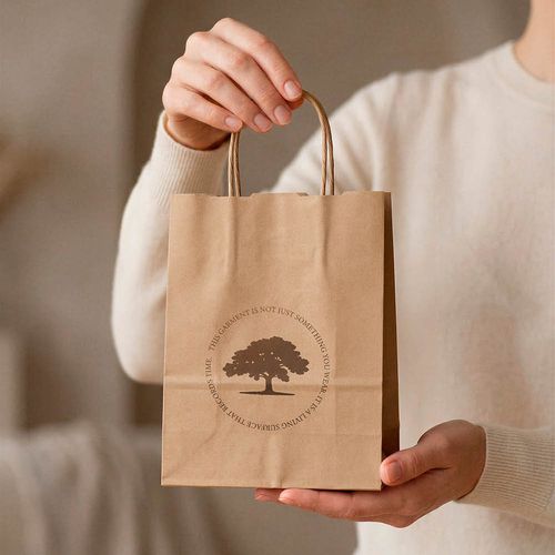 natural Vesuvio S bolsa reciclada de Kraft FSC®. 115 g/m². Fabricada en Portugal