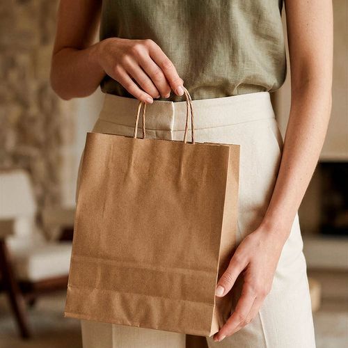 natural Vesuvio M bolsa reciclada de Kraft FSC®. 115 g/m². Fabricada en Portugal
