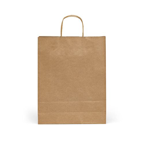 Sac kraft recyclé Vesuvio L marron. 115g/m². Fabriqué au Portugal - 3