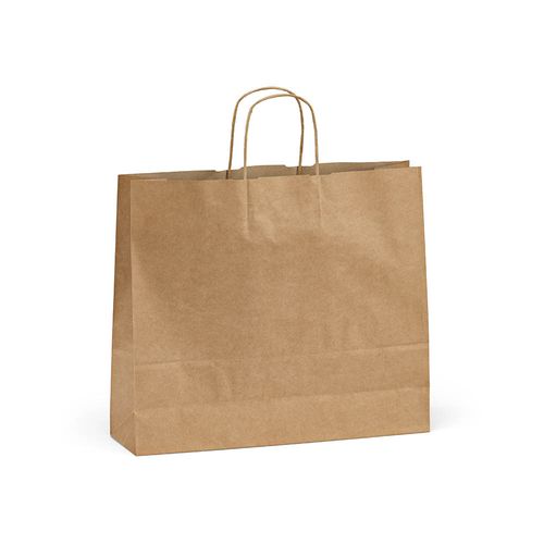 Sac kraft recyclé brun Vesuvio XL, 115g/m². Fabriqué au Portugal. - 4