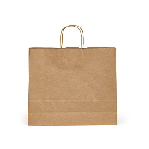 Sac kraft recyclé brun Vesuvio XL, 115g/m². Fabriqué au Portugal. - 3