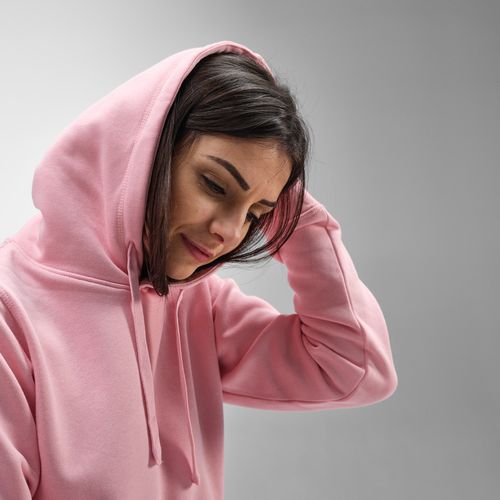 Sweat Bondi pour femme à capuche. Coton bio et rPET. 300g/m²