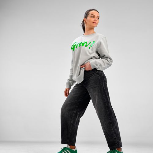 Sweat unisexe Waikiki à col rond. Coton bio et rPET. 300g/m²