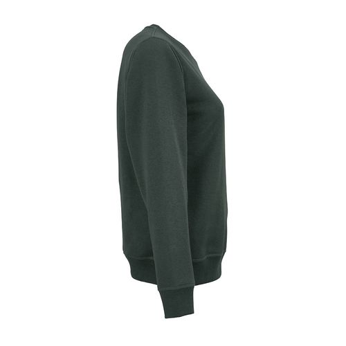 verde oscuro Sudadera de cuello redondo para mujer Waikiki. Algodón orgánico y rPET. 300g/m²
