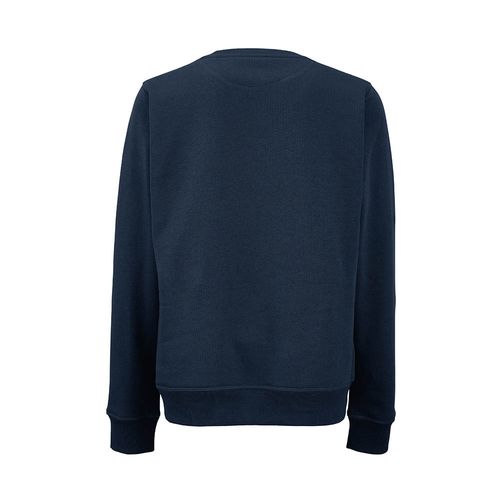 azul marino Sudadera de cuello redondo para mujer Waikiki. Algodón orgánico y rPET. 300g/m²