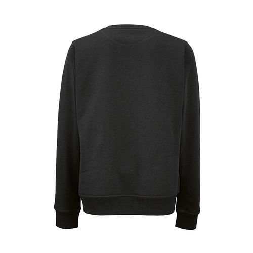 black Sudadera de cuello redondo para mujer Waikiki. Algodón orgánico y rPET. 300g/m²