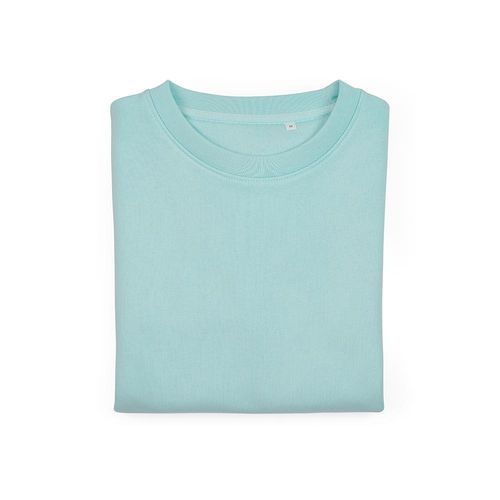 verde claro Sudadera de cuello redondo para mujer Waikiki. Algodón orgánico y rPET. 300g/m²