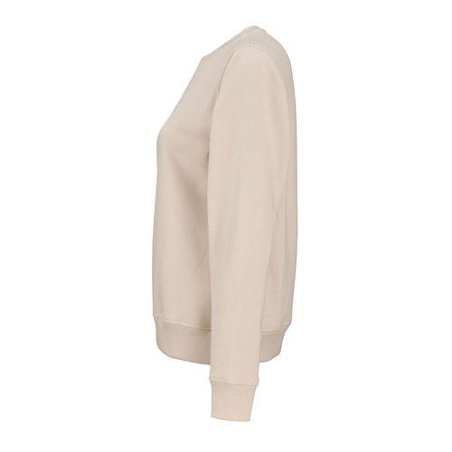 beis Sudadera de cuello redondo para mujer Waikiki. Algodón orgánico y rPET. 300g/m²