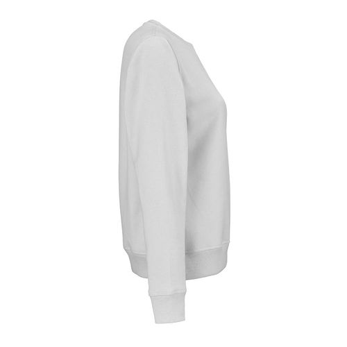gris claro Sudadera de cuello redondo para mujer Waikiki. Algodón orgánico y rPET. 300g/m²