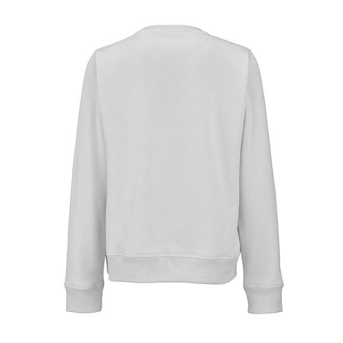 gris claro Sudadera de cuello redondo para mujer Waikiki. Algodón orgánico y rPET. 300g/m²
