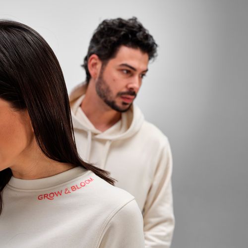 Sweat Waikiki  pour femme à col rond. Coton bio et rPET. 300g/m²