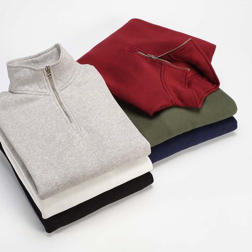 Sweat Malibu à zip Coton bio, rCotton et rPET. Fabriqué au Portugal