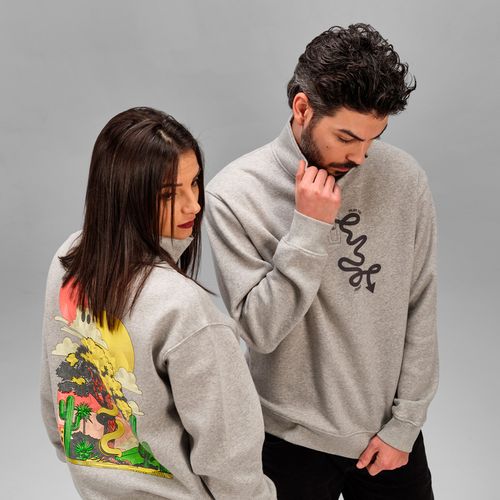 Sweat Malibu à zip Coton bio, rCotton et rPET. Fabriqué au Portugal