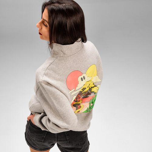 Sweat Malibu à zip Coton bio, rCotton et rPET. Fabriqué au Portugal