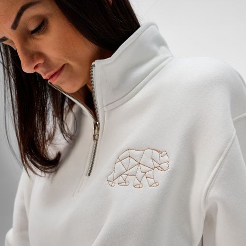 Sweat Malibu à zip Coton bio, rCotton et rPET. Fabriqué au Portugal