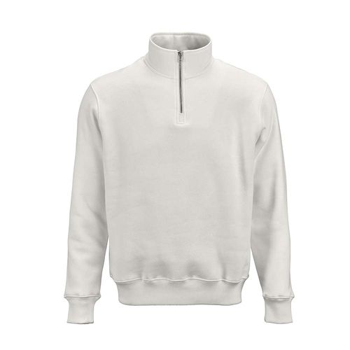 Sudadera Malibu con cremallera 1/4. Algodón orgánico, rCotton y rPET. Fabricada en Portugal