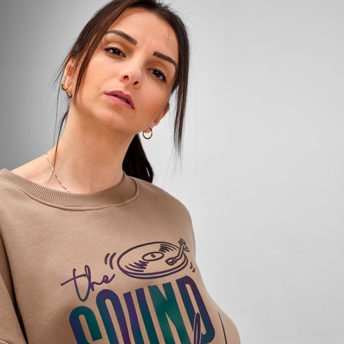 Sweat oversize Whitehaven. Coton bio, rCotton et rPET. Fabriqué au Portugal
