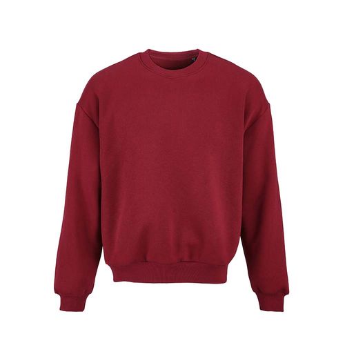 Sudadera oversize Whitehaven. Algodón orgánico, rCotton y rPET. Fabricada en Portugal