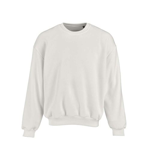Sudadera oversize Whitehaven. Algodón orgánico, rCotton y rPET. Fabricada en Portugal