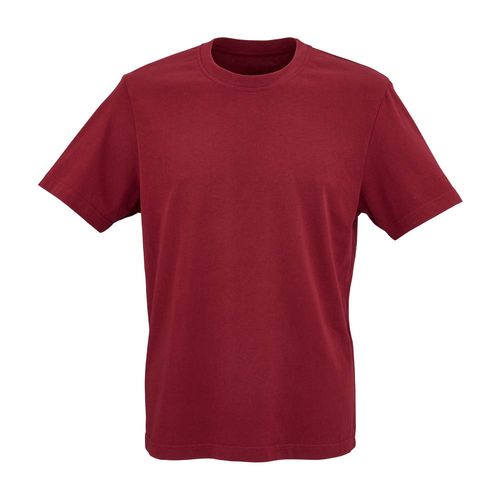 burdeos Camiseta de jersey Maya. 100% algodón orgánico. 180g/m². Fabricada en Portugal