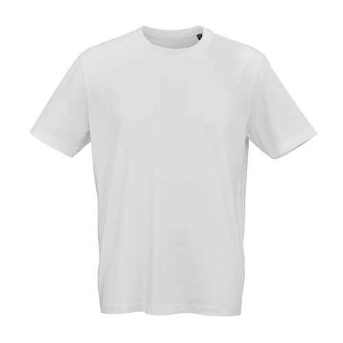 blanco pastel Camiseta de jersey Maya. 100% algodón orgánico. 180g/m². Fabricada en Portugal