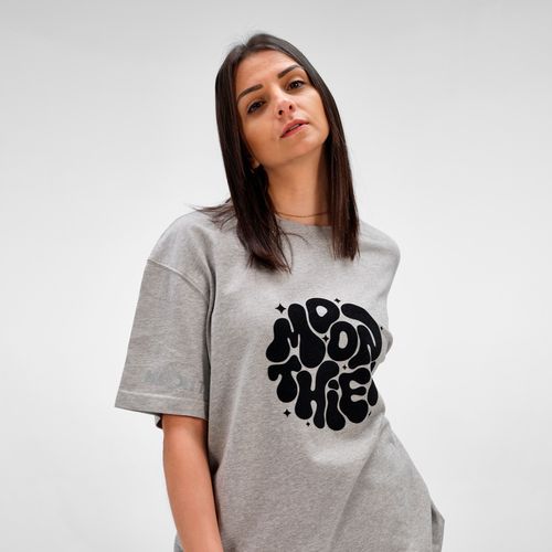 T-shirt oversize Paloma en jersey. 100% coton bio. Fabriqué au Portugal
