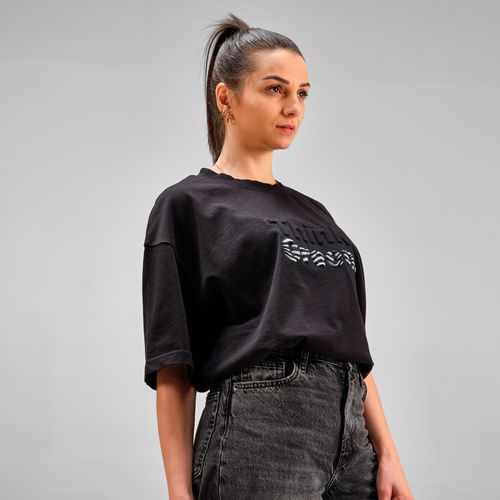 T-shirt oversize Paloma en jersey. 100% coton bio. Fabriqué au Portugal