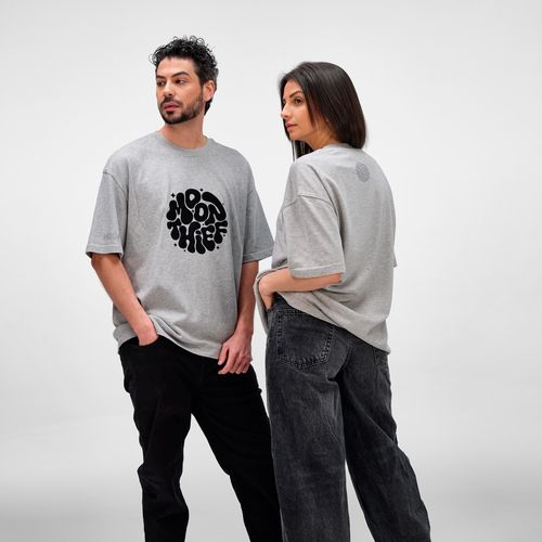 T-shirt oversize Paloma en jersey. 100% coton bio. Fabriqué au Portugal