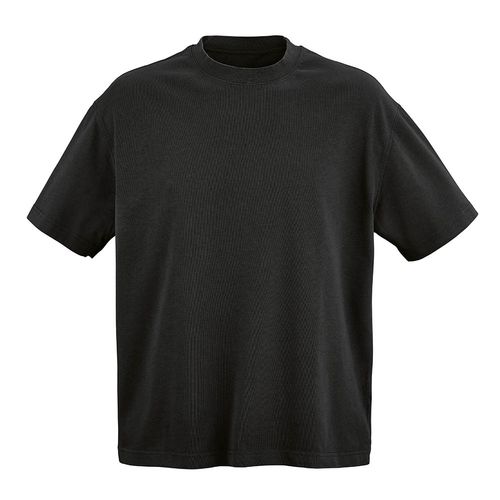 black Camiseta oversize Paloma. 100 % algodón orgánico. 240g/m²