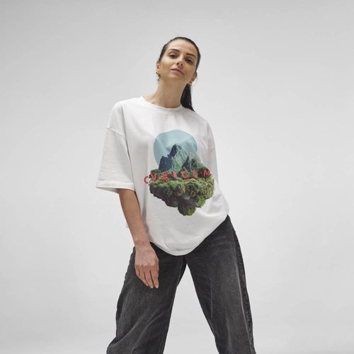 T-shirt oversize Paloma en jersey. 100% coton bio. Fabriqué au Portugal