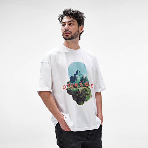 Camiseta oversize Paloma. 100% algodón orgánico. 240g/m². Fabricada en Portugal