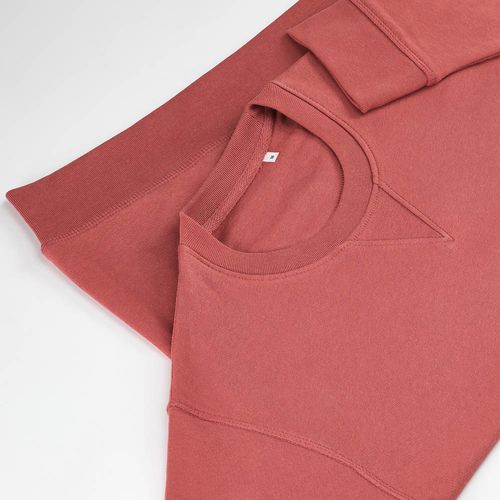 Sweat Capri mixte à col rond en french terry. 100% coton bio