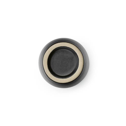 black Taza de café en cerámica Amur. 80 ml. Acabado mate. Fabricada en PT