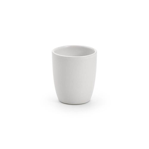 white Taza de café en cerámica Amur. 80 ml. Acabado mate. Fabricada en PT