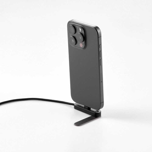 Cable Edison de rPVC. 1m, USB-C a USB-C. Soporte para móvil. 60W Carga rápida