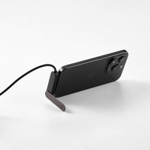 Cable Edison de rPVC. 1m, USB-C a USB-C. Soporte para móvil. 60W Carga rápida
