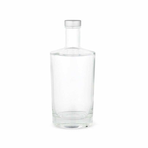 BOTELLA DE VIDRIO ADIGE 750, 780 ML. TAPÓN PLATEADO