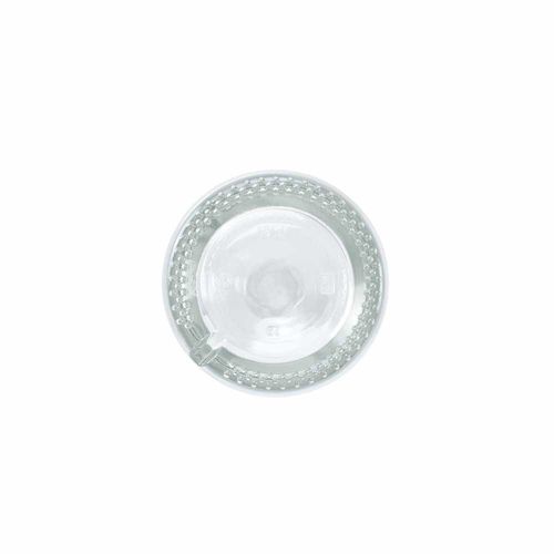 transparente Botella de vidrio Adige 750, 780 ml. Tapón plateado
