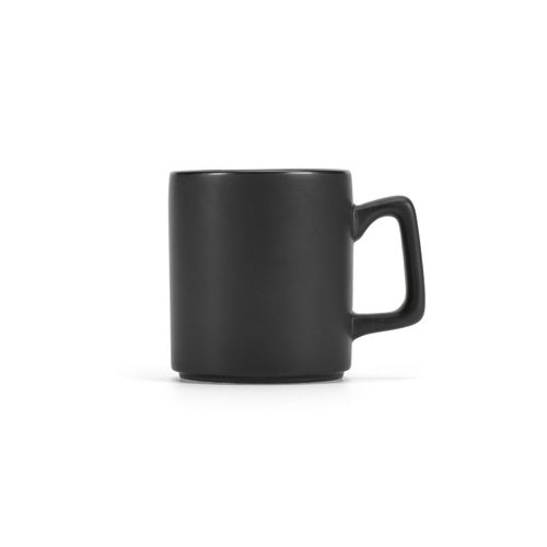 Taza de cerámica Ganges, 320 ml. Acabado mate y apilable