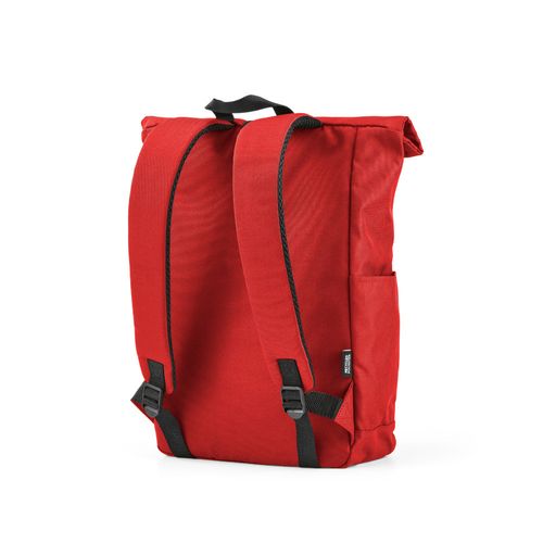Mochila Rome de 12 litros de rPET. Cierre enrollable y de velcro