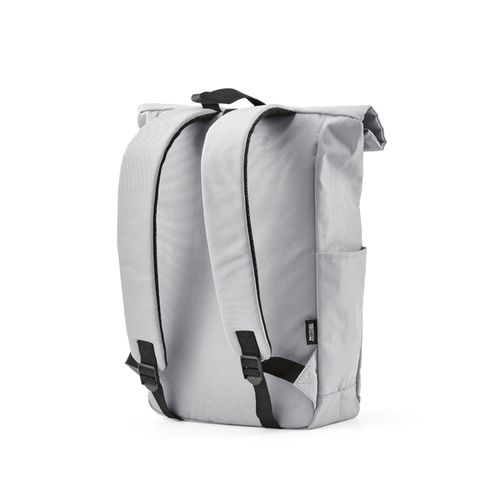 Mochila Rome de 12 litros de rPET. Cierre enrollable y de velcro