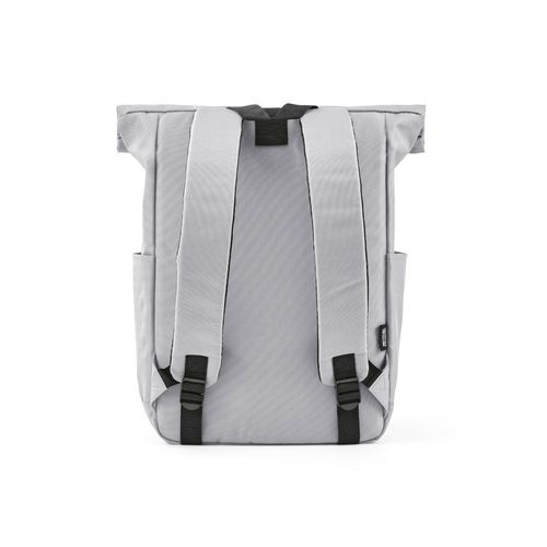 Mochila Rome de 12 litros de rPET. Cierre enrollable y de velcro