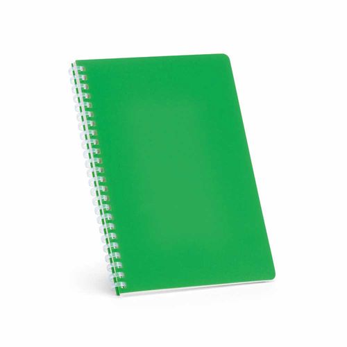 green Cuaderno Horace A5 con tapa blanda y espiral de rPP. 70 g/m², FSC®, 160 páginas