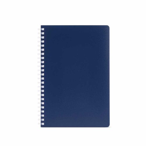 azul marino Cuaderno Horace A5 con tapa blanda y espiral de rPP. 70 g/m², FSC®, 160 páginas