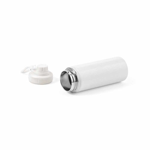 white Botella Salween rSS de 560 ml. De doble pared y doble tapa. Asa