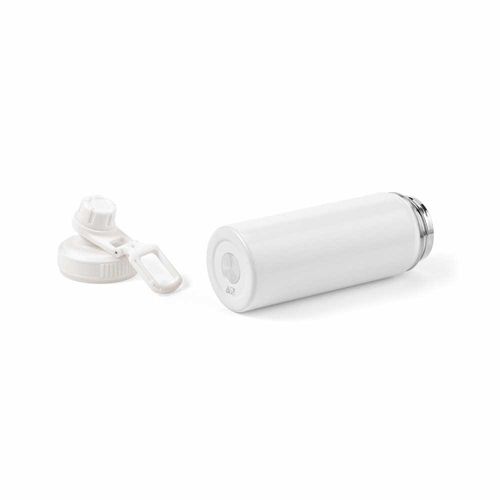 white Botella Salween rSS de 560 ml. De doble pared y doble tapa. Asa
